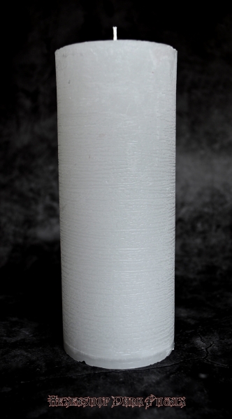 Hexenshop Dark Phönix Durchgefärbte Altarstumpenkerze weiß ø 70 x 180 mm